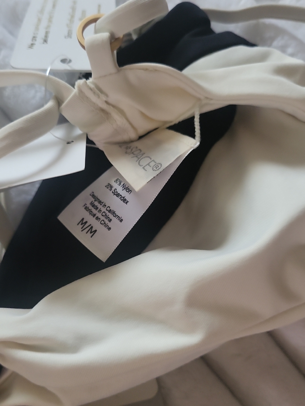 L*Space color-block bikini set black and cream - Picture 5 of 9